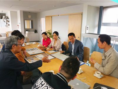 集團(tuán)領(lǐng)導(dǎo)協(xié)同重慶中煤設(shè)計院設(shè)計師一行前往日本考察